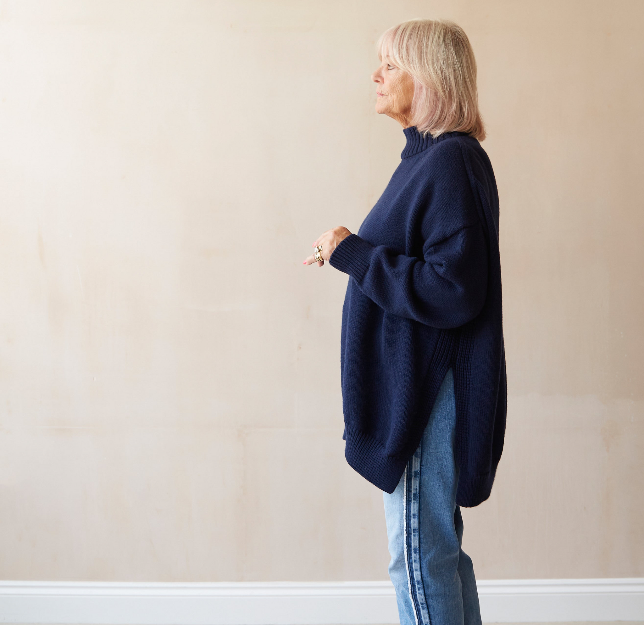 CHALK MARIA JUMPER | NAVY