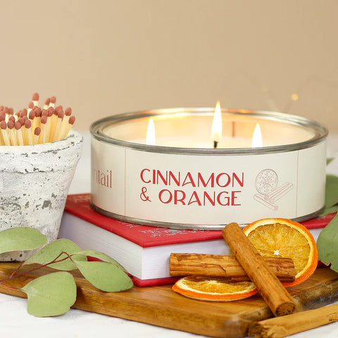 TRIPLE WICK CANDLE | CINNAMON & ORANGE