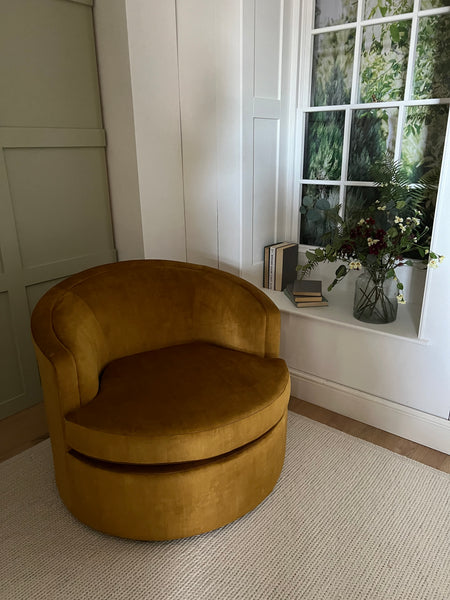 CAVENDISH | SNUGGLER ARMCHAIR | OCHRE VELVET