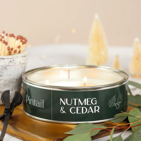 TRIPLE WICK CANDLE | NUTMEG & CEDAR